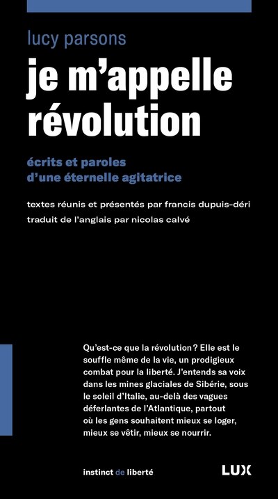 Couverture_JE M’APPELLE RÉVOLUTION : ÉCRITS ET PAROLES D'UNE ÉTERNELLE AGITATRICE