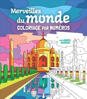 Couverture_Merveilles du monde - Coloriage par numéros