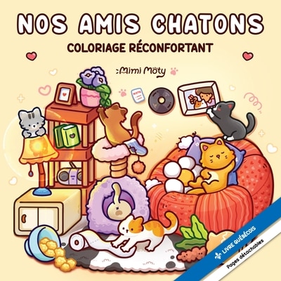 Couverture_Nos amis chatons Coloriage réconfortant