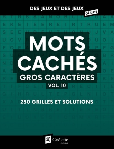 Couverture_Mots cach&eacute;s - Gros caract&egrave;res - vol. 10