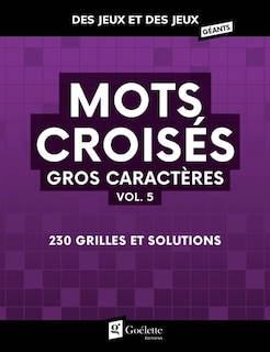 Couverture_Mots crois&eacute;s gros caract&egrave;res vol. 5