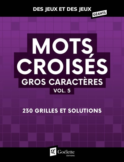 Couverture_Mots crois&eacute;s gros caract&egrave;res vol. 5