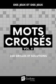 Couverture_Mots crois&eacute;s vol. 6