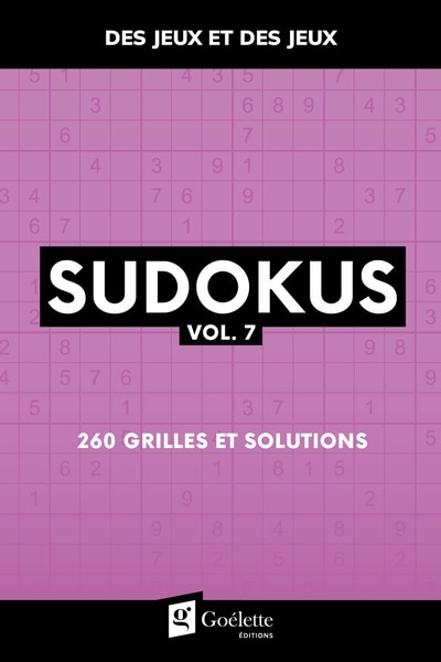 Couverture_Sudokus vol. 7
