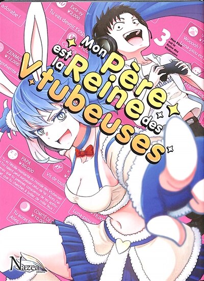 Front cover_Mon père est la reine des Vtubeuses, Vol. 3