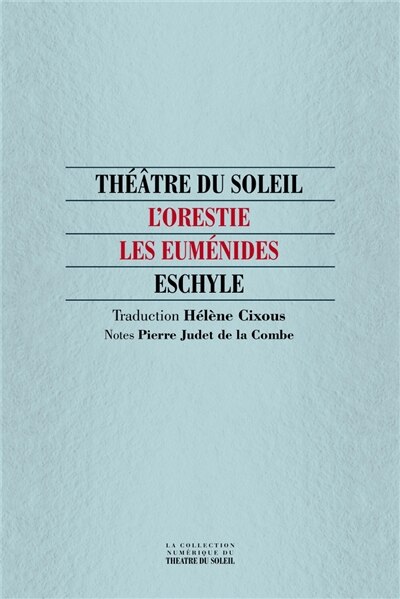 Front cover_Les Euménides