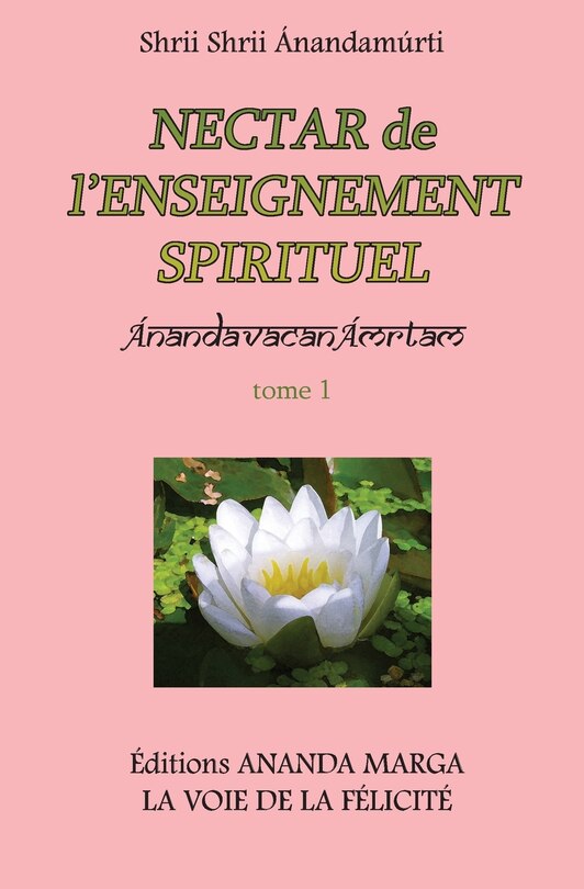 Front cover_Nectar de l'Enseignement spirituel tome 1