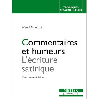 Front cover_Commentaires et humeurs : l'écriture satirique