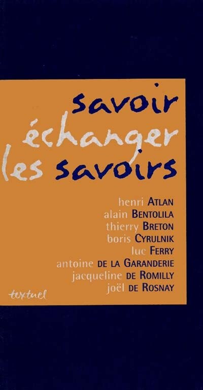 Front cover_Savoir échanger les savoirs