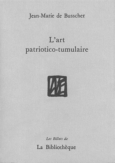 Front cover_L' art patriotico-tumulaire