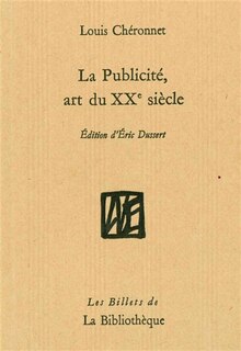 Front cover_La publicité, art du XXe siècle