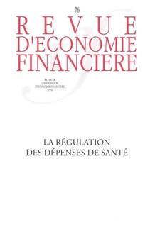 Couverture_Revue d'économie financière, n°76. La régulation des dépenses de santé