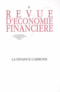 Front cover_Revue d'économie financière, n°83. La finance carbone