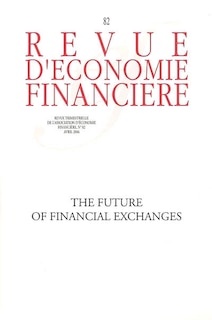 Front cover_Revue d'économie financière, n°82. The future of financial exchanges