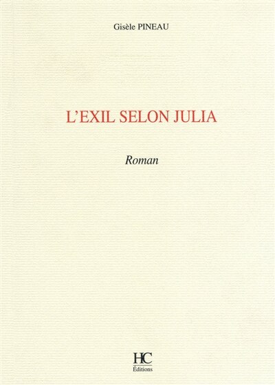 Front cover_L' exil selon Julia