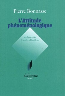 Front cover_L' attitude phénoménologique