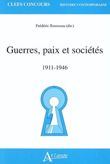 Front cover_Guerres, paix et sociétés
