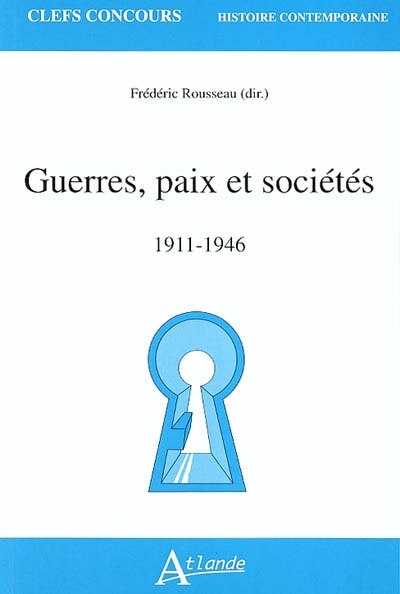 Front cover_Guerres, paix et sociétés