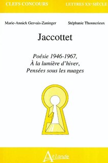 Front cover_Jaccottet, Poésie 1946-1967, A la lumière d'hiver, Pensées sous les nuages