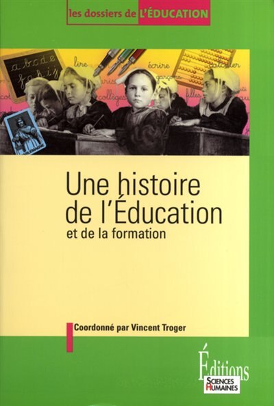 Couverture_Une histoire de l'&eacute;ducation et de la formation