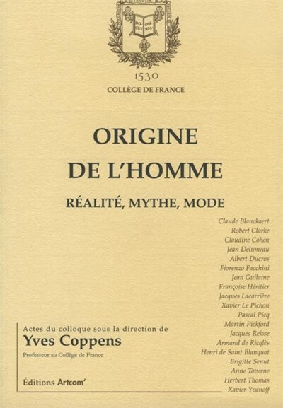 Couverture_Origine de l'homme