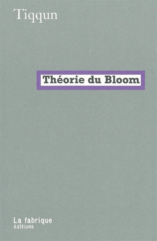 Front cover_Théorie du Bloom