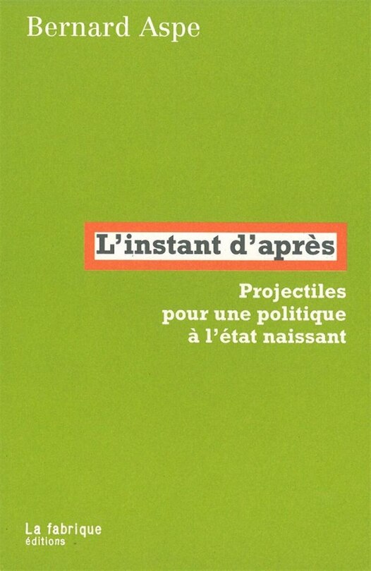 Front cover_L' instant d'après