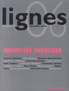 Front cover_Lignes, nouvelle série, n°6. Identités