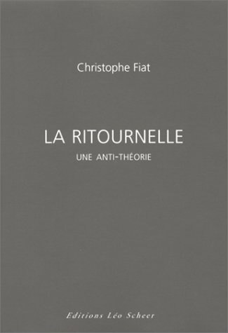 Couverture_La ritournelle : une anti-théorie