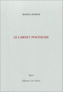 Front cover_Le carnet posthume