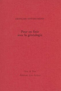 Front cover_Pour en finir avec la généalogie