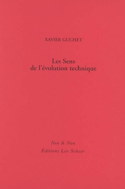 Front cover_Les sens de l'évolution technique