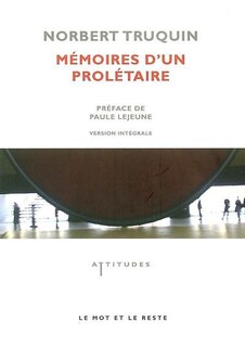 Front cover_Mémoires d'un prolétaire