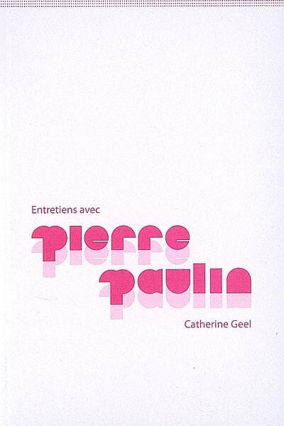 Front cover_Entretiens avec Pierre Paulin