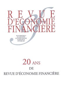 Couverture_Revue d'économie financière, hors-série. 20 ans de Revue d'économie financière