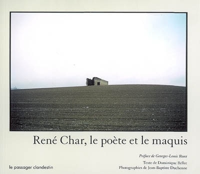 Front cover_René Char, le poète et le maquis