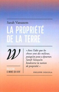 Front cover_La propriété de la terre