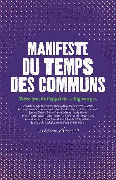 Front cover_Manifeste du temps des communs