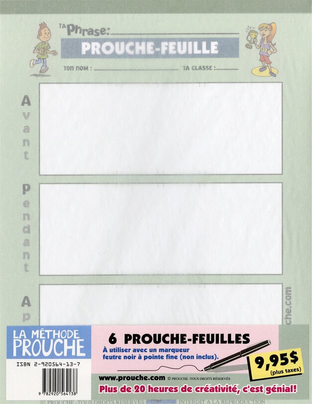 Front cover_PROUCHE-FEUILLES (PAQUET DE 6)