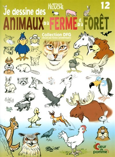 Front cover_PROUCHE 12 Je dessine animaux de la ferme et de la forêt