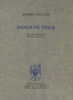 Front cover_Bancs de neige