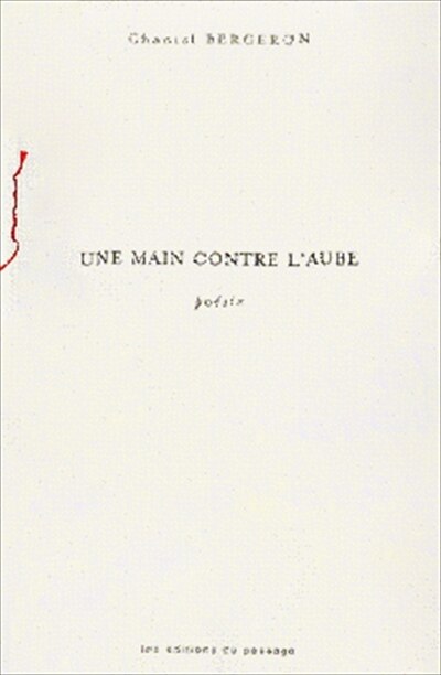 Couverture_Une main contre l'aube