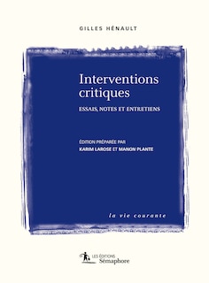 Front cover_Interventions critiques