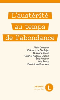Front cover_Austérité au temps de l'abondance (L')