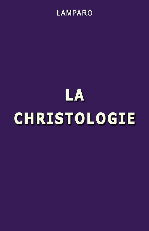 Front cover_La christologie