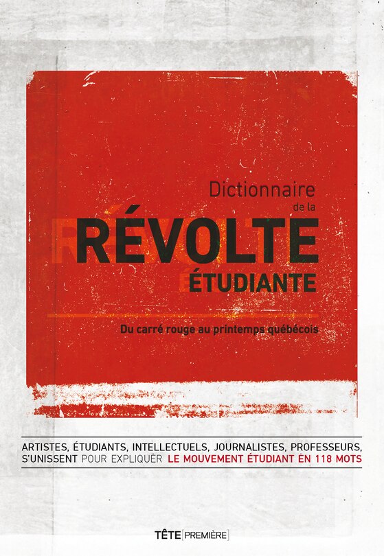 Front cover_Dictionnaire De La Révolte Étudiante