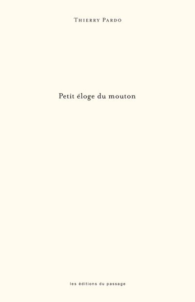Front cover_Petit éloge du mouton