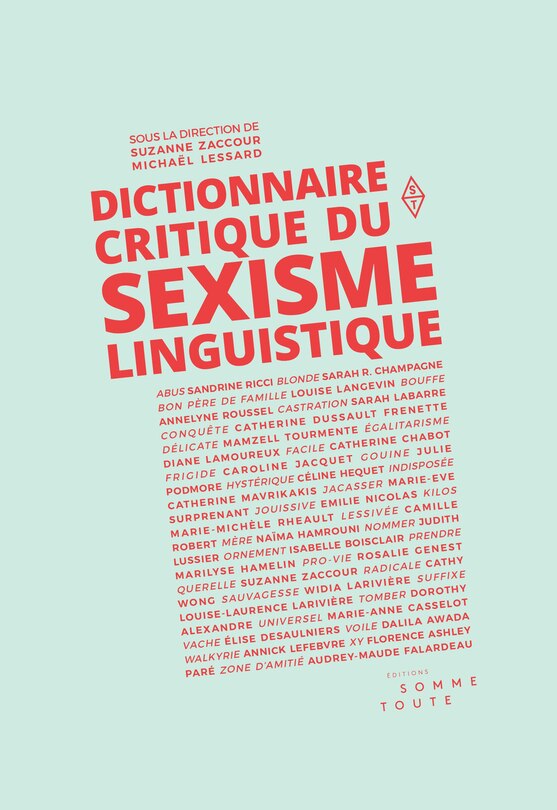 Front cover_Dictionnaire critique du sexisme linguistique