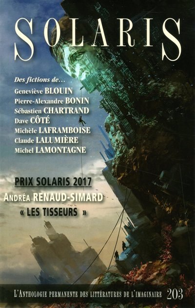 Front cover_Solaris, vol. 203, Solaris : L'Anthologie permanente des littératures de l'imaginaire.