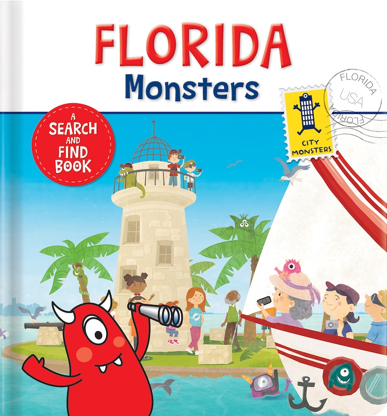 Couverture_Florida Monsters: A Search and Find Board Book for Kids | Hidden Picture & Interactive Picture Book | Ages 3–5, Preschool – Kindergarten